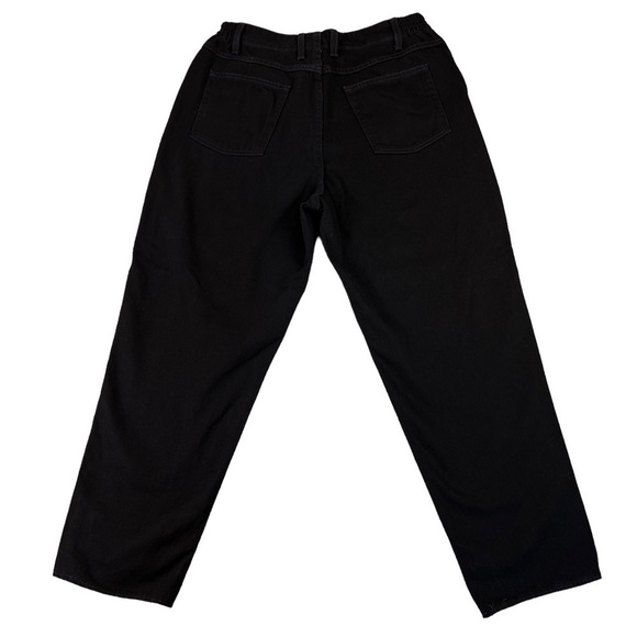 LL BEAN Original Fit Relaxed Elastic Back waist Black Jeans (HEMMED) Size 16 - Picture 2 of 13